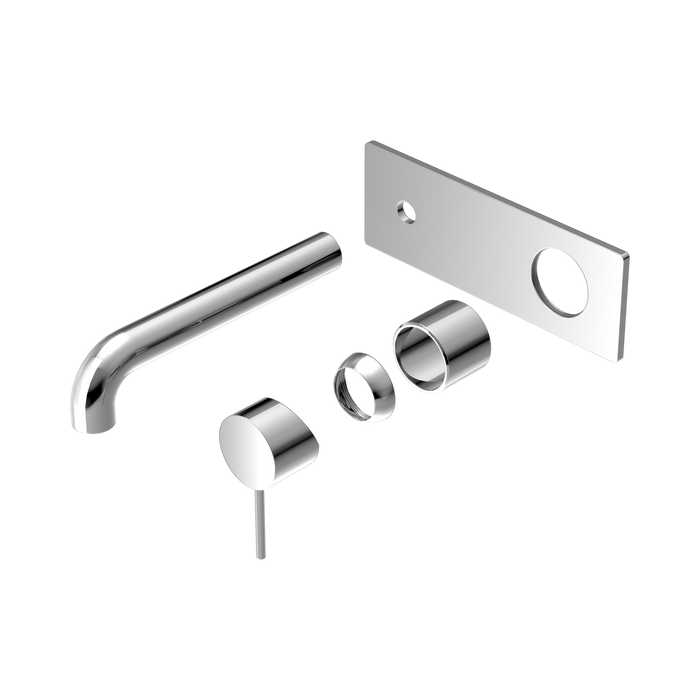 Nero Mecca Wall Basin/Bath Mixer 230mm Trim Kits Only - Chrome