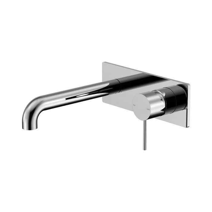 Nero Mecca Wall Basin/Bath Mixer 260mm - Chrome