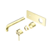 Nero Mecca Wall Basin/Bath Mixer 260mm Trim Kits Only - Brushed Gold