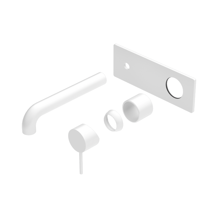 Nero Mecca Wall Basin/Bath Mixer 260mm Trim Kits Only - Matte White