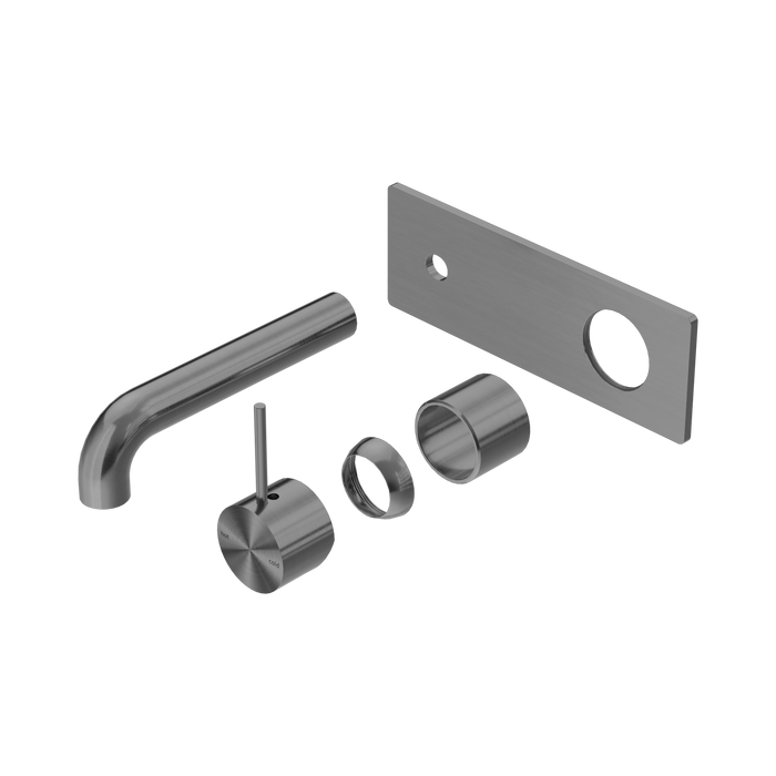 Nero Mecca Wall Basin/Bath Mixer Handle Up 120mm Trim Kits Only - Gun Metal