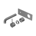 Nero Mecca Wall Basin/Bath Mixer Handle Up 120mm Trim Kits Only - Gun Metal