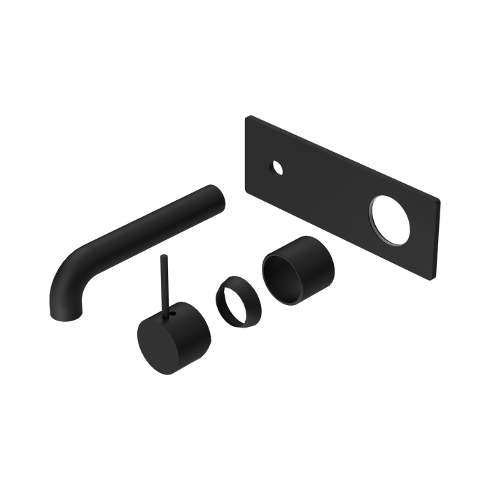 Nero Mecca Wall Basin/Bath Mixer Handle Up 120mm Trim Kits Only - Matte Black