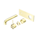 Nero Mecca Wall Basin/Bath Mixer Handle Up 160mm Trim Kits Only - Brushed Gold