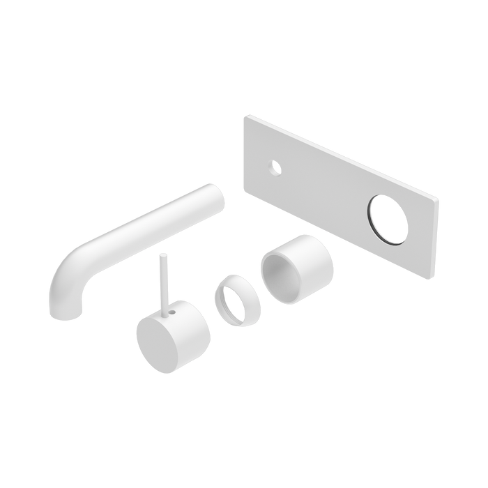 Nero Mecca Wall Basin/Bath Mixer Handle Up 160mm Trim Kits Only - Matte White