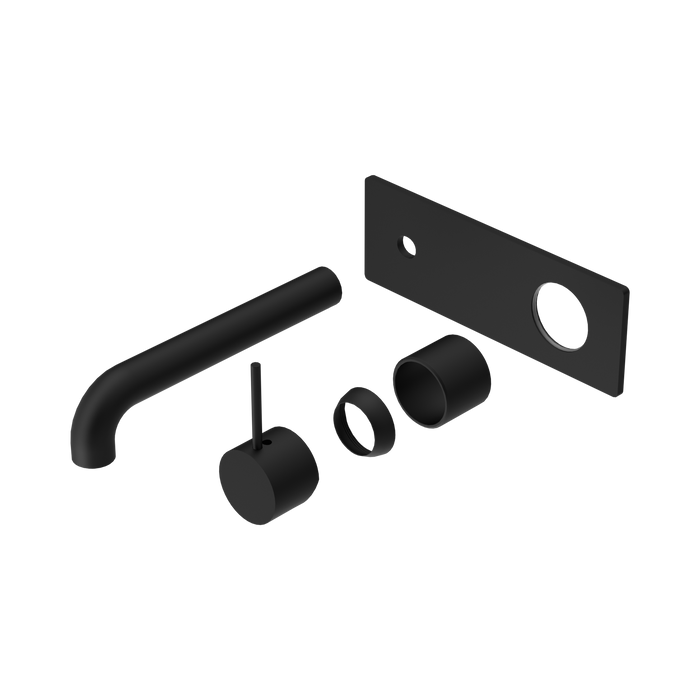Nero Mecca Wall Basin/Bath Mixer Handle Up 185mm Trim Kits Only - Matte Black
