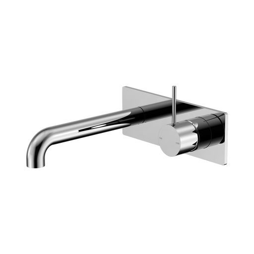 Nero Mecca Wall Basin/Bath Mixer Handle Up 230mm - Chrome