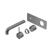 Nero Mecca Wall Basin/Bath Mixer Handle Up 260mm Trim Kits Only - Gun Metal