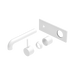 Nero Mecca Wall Basin/Bath Mixer Handle Up 260mm Trim Kits Only - Matte White