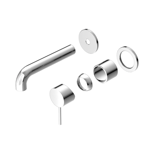 Nero Mecca Wall Basin/Bath Mixer Separate Back Plate 120mm Trim Kits Only - Chrome