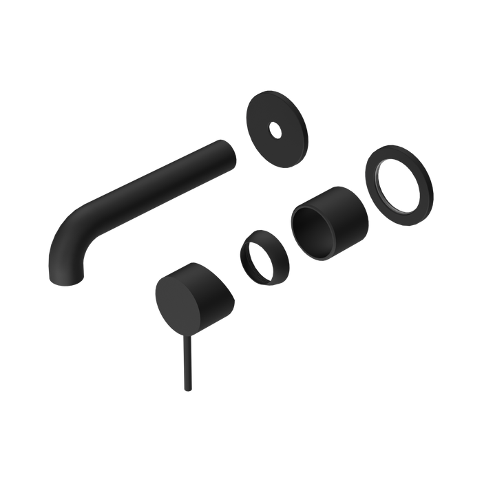 Nero Mecca Wall Basin/Bath Mixer Separate Back Plate 120mm Trim Kits Only - Matte Black