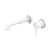 Nero Mecca Wall Basin/Bath Mixer Separate Back Plate 160mm - Matte White