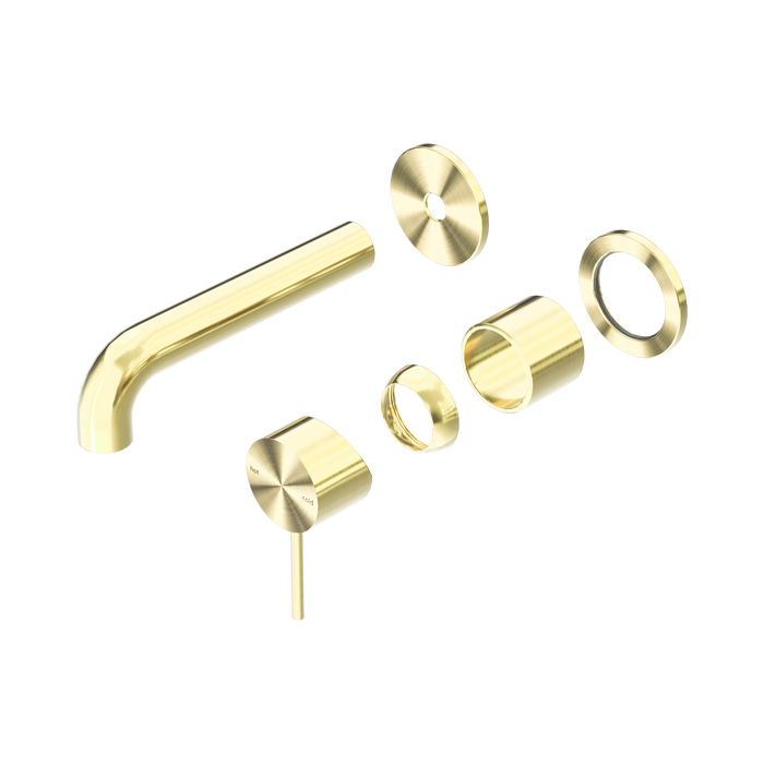 Nero Mecca Wall Basin/Bath Mixer Separate Back Plate 160mm Trim Kits Only - Brushed Gold