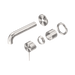 Nero Mecca Wall Basin/Bath Mixer Separate Back Plate 160mm Trim Kits Only - Brushed Nickel
