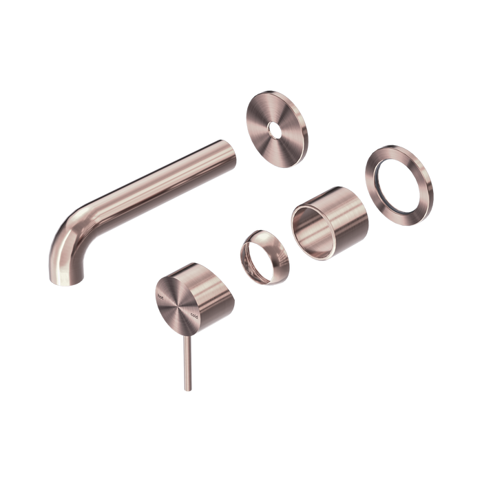 Nero Mecca Wall Basin/Bath Mixer Separate Back Plate 160mm Trim Kits Only - Brushed Bronze