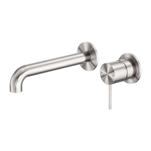 Nero Mecca Wall Basin/Bath Mixer Separate Back Plate 230mm