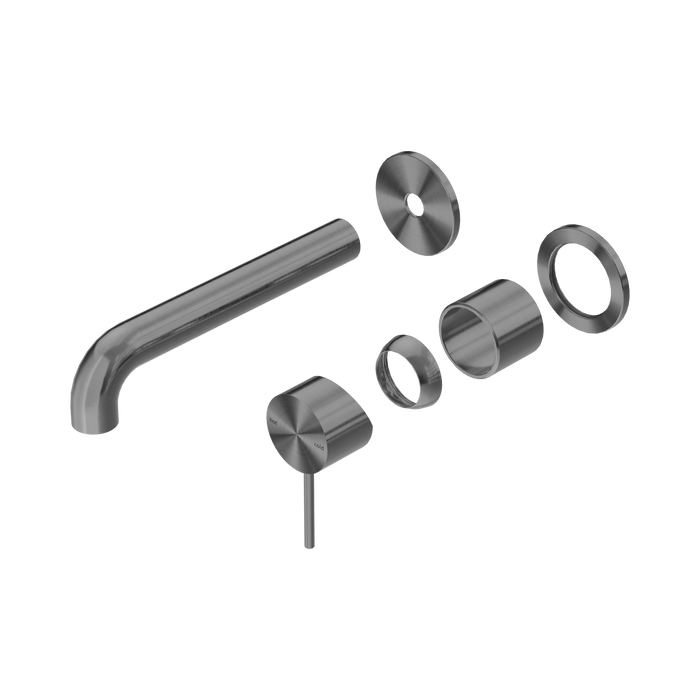 Nero Mecca Wall Basin/Bath Mixer Separate Back Plate 185mm Trim Kits Only - Gun Metal