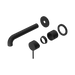 Nero Mecca Wall Basin/Bath Mixer Separate Back Plate 185mm Trim Kits Only - Matte Black