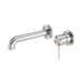 Nero Mecca Wall Basin/Bath Mixer Separate Back Plate 230mm - Brushed Nickel