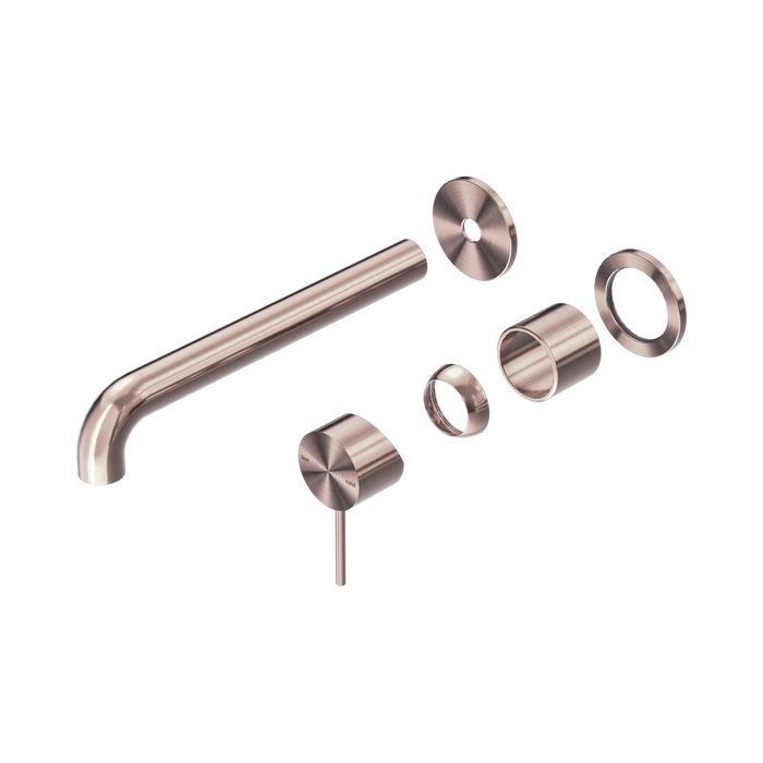 Nero Mecca Wall Basin/Bath Mixer Separate Back Plate 230mm Trim Kits Only - Brushed Bronze