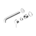 Nero Mecca Wall Basin/Bath Mixer Separate Back Plate 230mm Trim Kits Only - Chrome