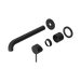 Nero Mecca Wall Basin/Bath Mixer Separate Back Plate 230mm Trim Kits Only - Matte Black