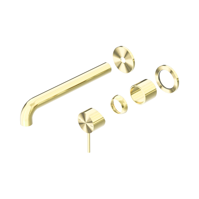 Nero Mecca Wall Basin/Bath Mixer Separate Back Plate 260mm Trim Kits Only - Brushed Gold
