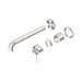 Nero Mecca Wall Basin/Bath Mixer Separate Back Plate 260mm Trim Kits Only - Brushed Nickel