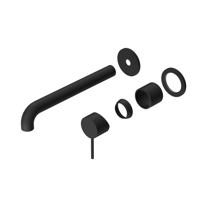 Nero Mecca Wall Basin/Bath Mixer Separate Back Plate 260mm Trim Kits Only - Matte Black