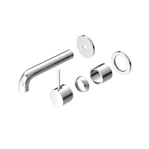 Nero Mecca Wall Basin/Bath Mixer Separate Back Plate Handle Up 160mm Trim Kits Only