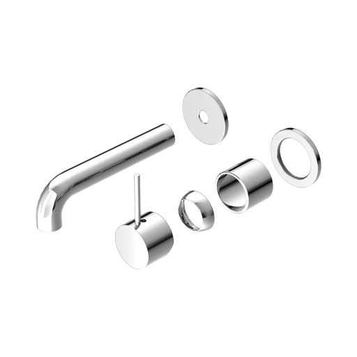Nero Mecca Wall Basin/Bath Mixer Separate Back Plate Handle Up 160mm Trim Kits Only - Chrome