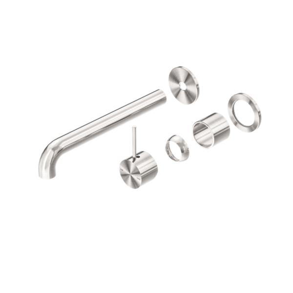 Nero Mecca Wall Basin/Bath Mixer Separate Back Plate Handle Up 260mm Trim Kits Only