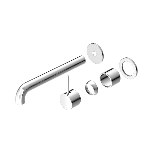 Nero Mecca Wall Basin/Bath Mixer Separate Back Plate Handle Up 230mm Trim Kits Only - Chrome