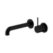 Nero Mecca Wall Basin/Bath Mixer Separate Back Plate Handle Up 260mm - Matte Black