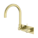 Nero Mecca Wall Basin/Bath Mixer Swivel Spout Handle Up - Brushed Gold