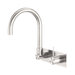 Nero Mecca Wall Basin/Bath Mixer Swivel Spout Handle Up - Brushed Nickel