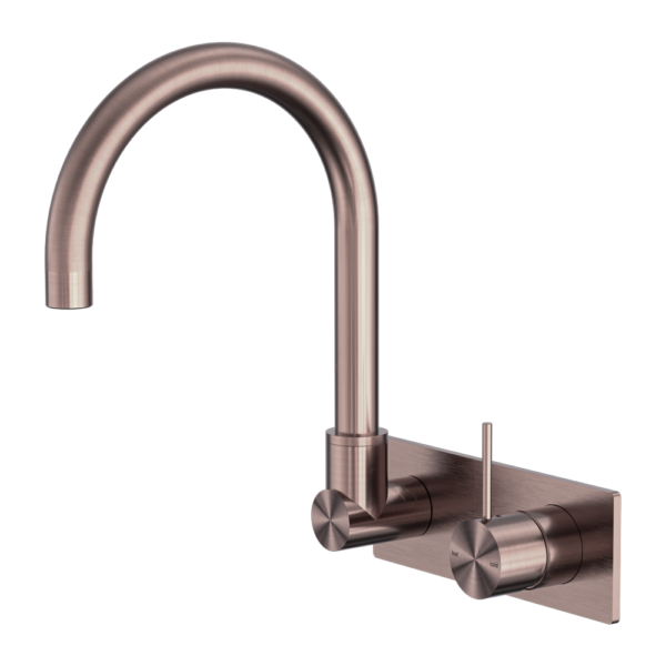 Nero Mecca Wall Basin/Bath Mixer Swivel Spout Handle Up