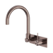Nero Mecca Wall Basin/Bath Mixer Swivel Spout Handle Up - Brushed Bronze