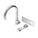 Nero Mecca Wall Basin/Bath Mixer Swivel Spout Handle Up Trim Kits Only - Chrome