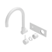 Nero Mecca Wall Basin/Bath Mixer Swivel Spout Handle Up Trim Kits Only - Matte White