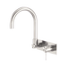 Nero Mecca Wall Basin/Bath Mixer Swivel Spout - Brushed Nickel