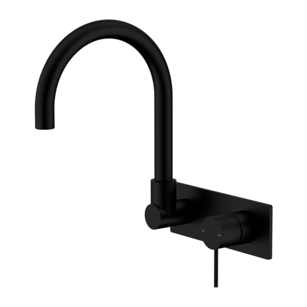 Nero Mecca Wall Basin/Bath Mixer Swivel Spout