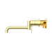 Nero NR221910RBG Mecca Wall Basin Bath Mixer Swivel Spout 225mm Brushed Gold image 3 | SKU: NR221910RBG
