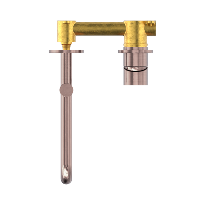 Nero NR221910RBZ Mecca Wall Basin Bath Mixer Swivel Spout 225mm Brushed Bronze image 2 | SKU: NR221910RBZ