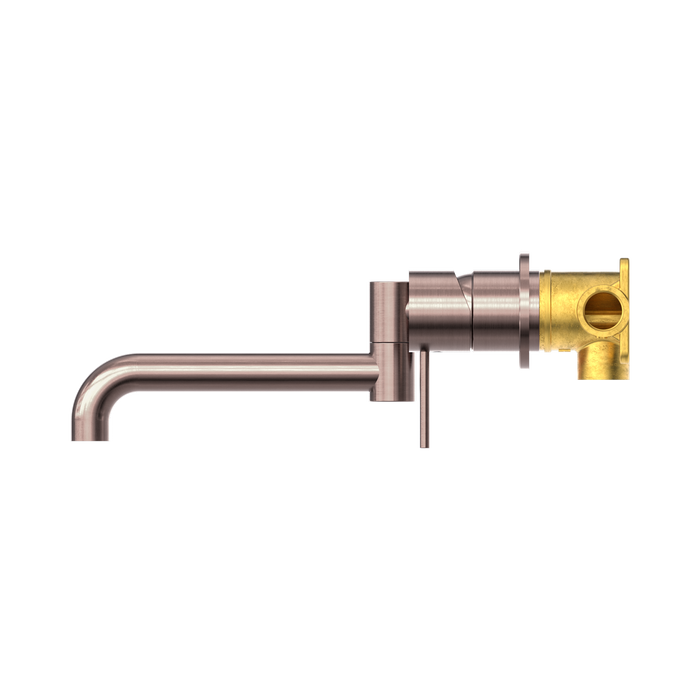 Nero NR221910RBZ Mecca Wall Basin Bath Mixer Swivel Spout 225mm Brushed Bronze image 3 | SKU: NR221910RBZ