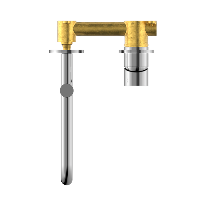 Nero NR221910RCH Mecca Wall Basin Bath Mixer Swivel Spout 225mm Chrome image 2 | SKU: NR221910RCH