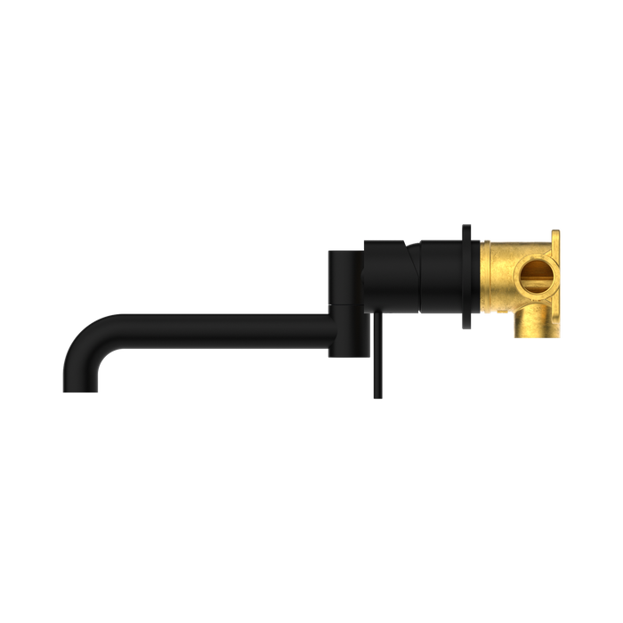 Nero NR221910RMB Mecca Wall Basin Bath Mixer Swivel Spout 225mm Matte Black image 3 | SKU: NR221910RMB