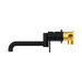Nero NR221910RMB Mecca Wall Basin Bath Mixer Swivel Spout 225mm Matte Black image 3 | SKU: NR221910RMB