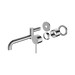 Nero Mecca Wall Basin/Bath Mixer Swivel Spout 225mm Trim Kits Only - Chrome