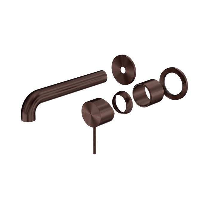 Nero Mecca Wall Basin/Bath Mixer Separate Back Plate 185mm Trim Kits Only - Rome Bronze